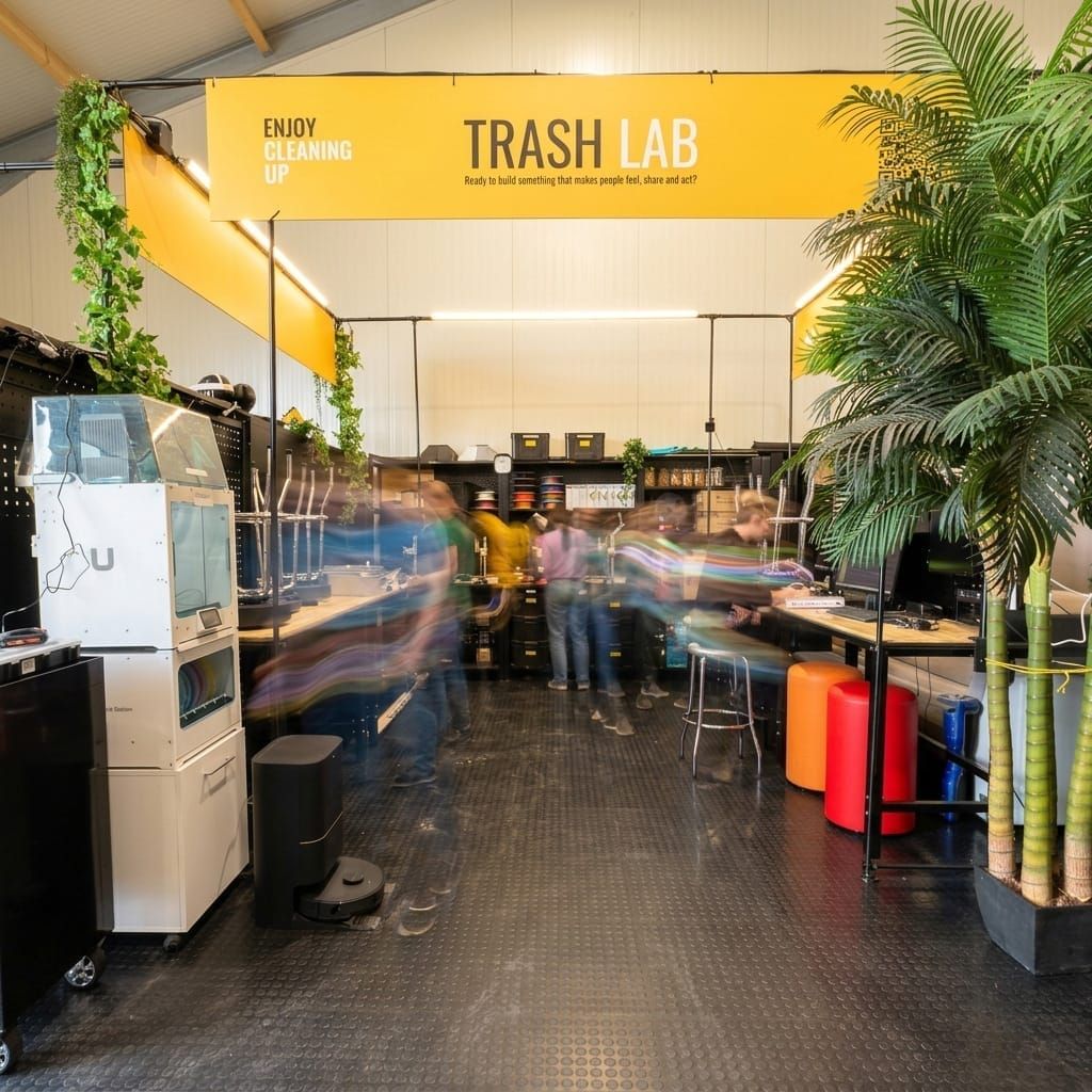 Trash-Lab makerspace in Utrecht