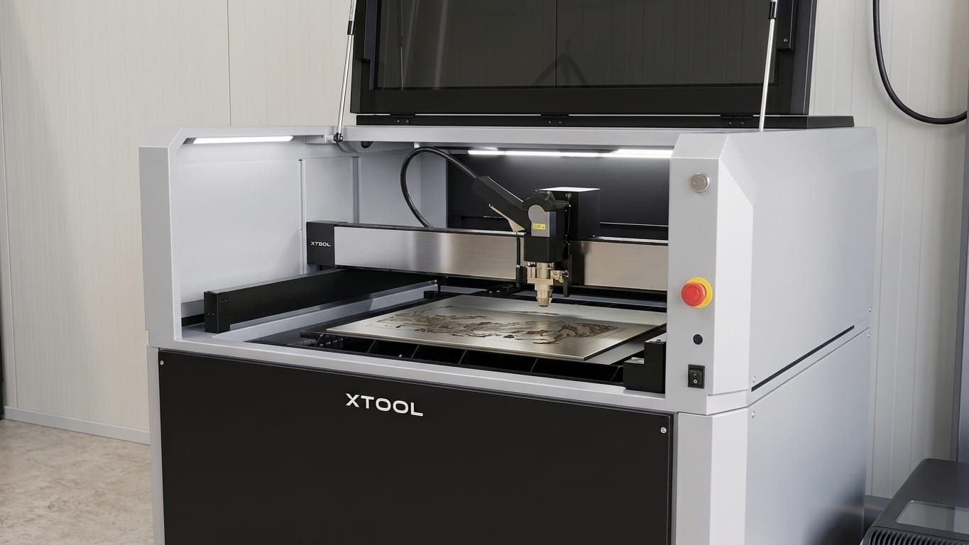 De xTool MetalFab lasersnijder in de Trash-Lab